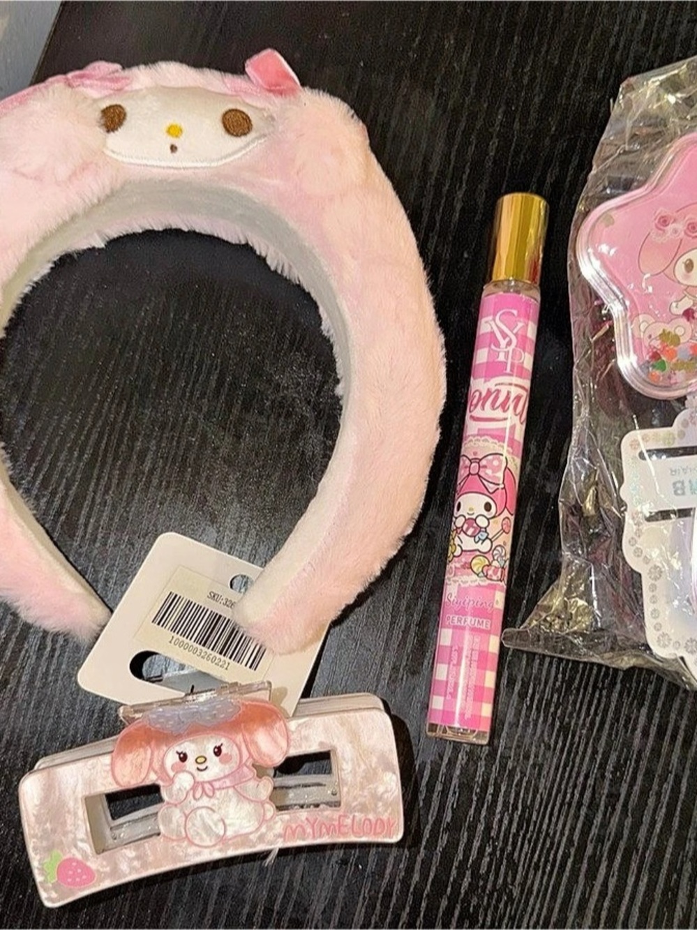 Sanrio Pink My Melody Character Hair Accessories